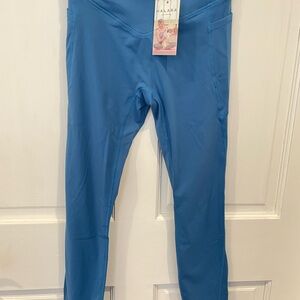 HALARA Blue Leggings High Waist Stretchy